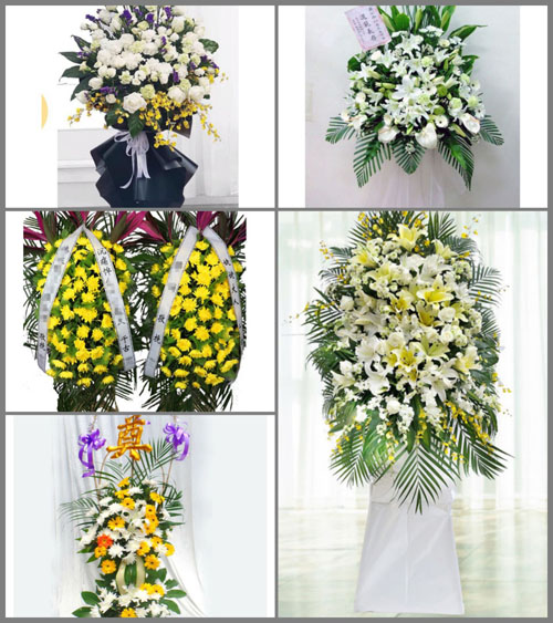 福建漳州龙海市榜山镇白事花篮预定